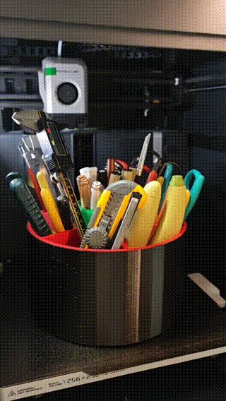无需五金 可旋转 工具收纳 工具支架 笔筒