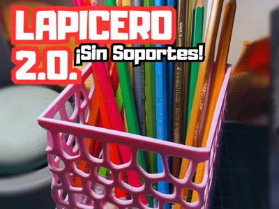 Pencil Holder 2.0 with holes NO SUPPORTS