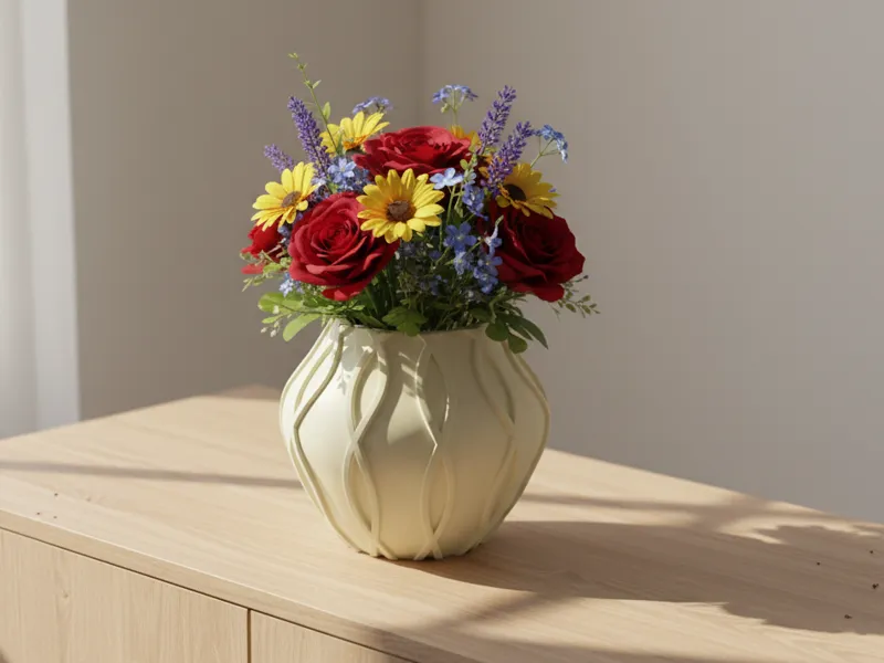 Kannelierte Vase