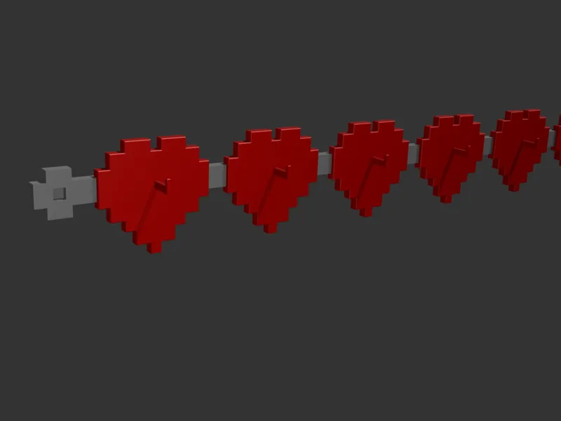 Minecraft Heart Key Hanger