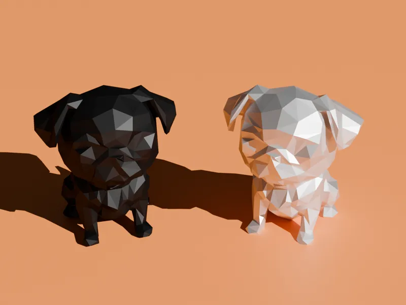 Low Poly Pug
