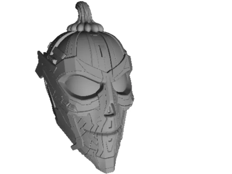 pumpkinandskeleton mask