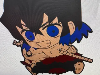 Inosuke Demon Slayer keychain