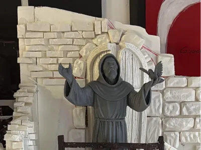 Saint Francis of Assisi with Dove