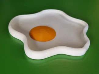 Egg-shaped jewelry bowl