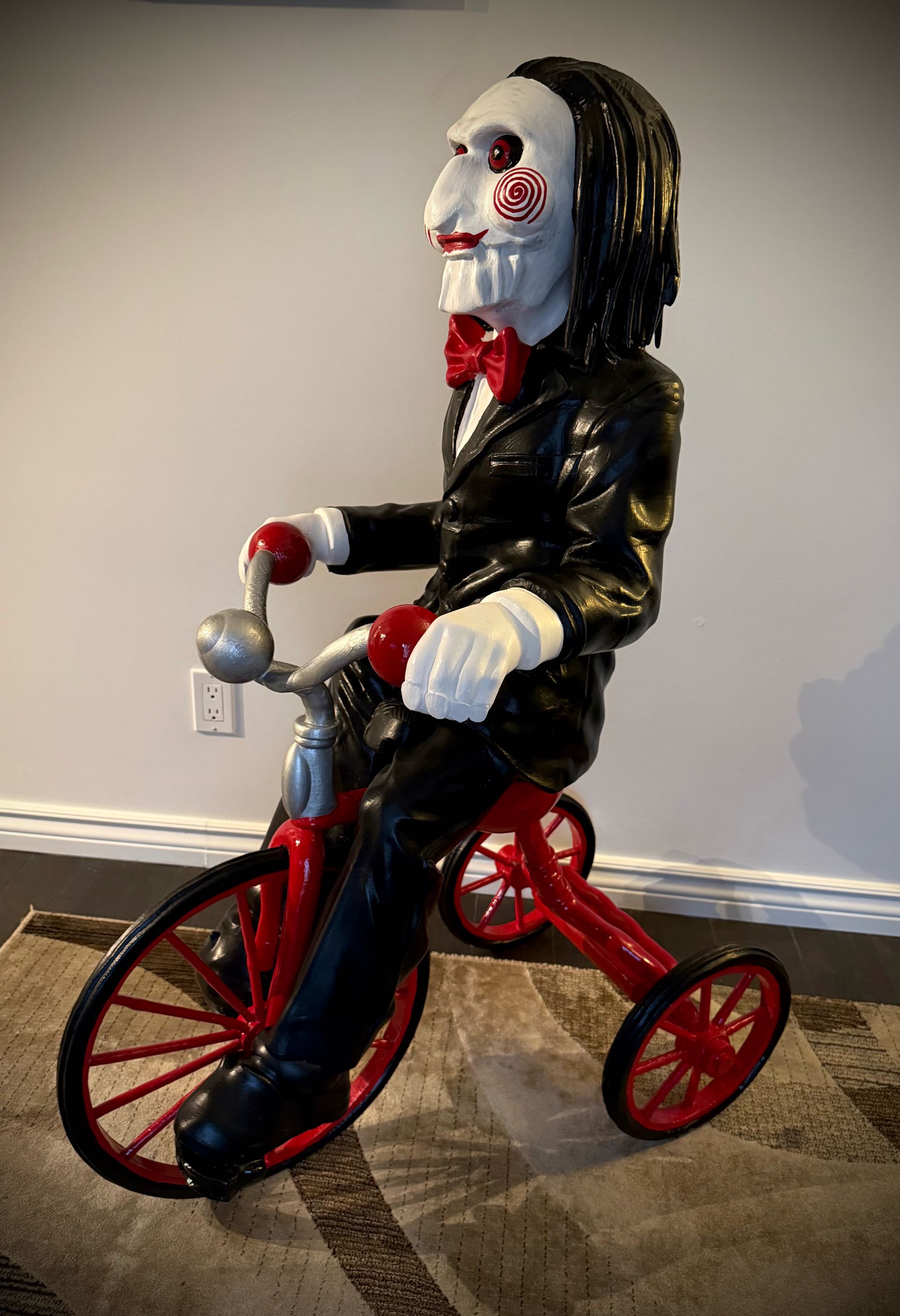 SAW ソウ　ジグソウ　ビリー　三輪車　等身大　ライフサイズ　フィギュア　ホラー 3Dプリント 等身大 ジグソウ ビリー・ザ・パペット 三輪車 3D - 無料3D