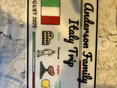 Custom Luggage Tag - [Anderson Family Italy Trip]