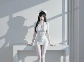 美女白丝模型