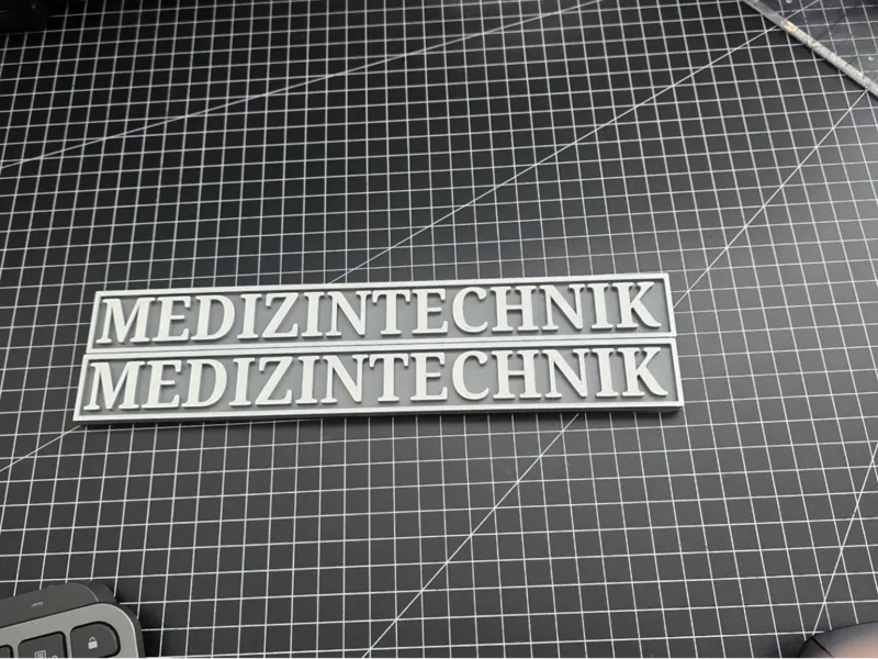 Medizintechnik Tafel für Werkzeugwagen