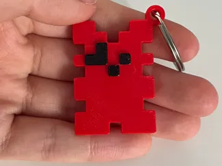 Small Foxy Pixel Keychain