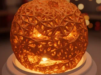 Pumpkin lamp