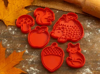 Whispers of Autumn – 3D Cookie Cutter Collection