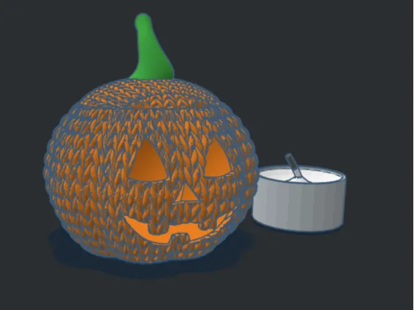 Knitted pumpkin