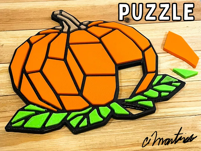 Geometric Pumpkin Puzzle (Ages 12+)
