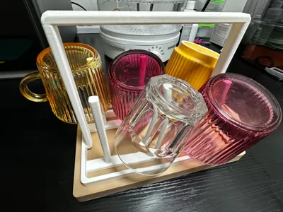Mug Holder with Tray