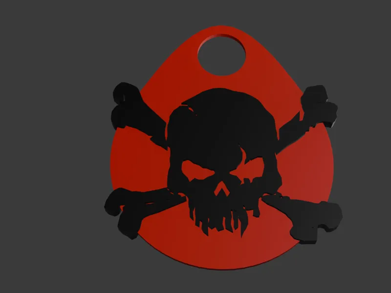 Skull Key Tag