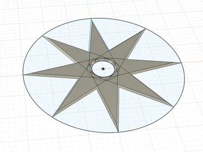 Parametric Throwing Star (Fusion 360)