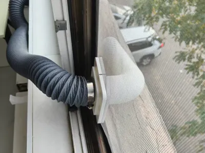 Magnetic drill-free screen window exhaust port 50mm