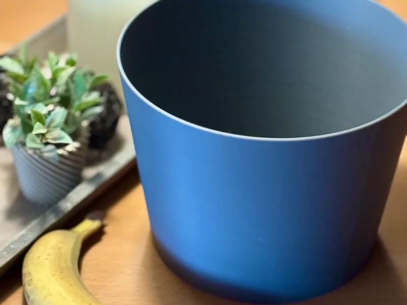 Large desk bin or trash can - banana for scale