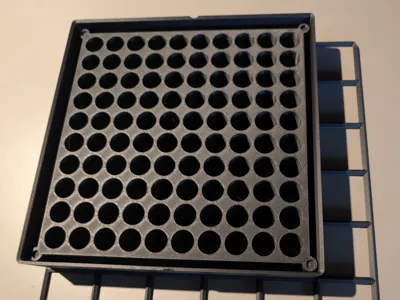 PeptiGrid Vault – 5x5 Modular Vial Organizer
