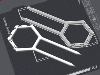 Modular Hexagon Trellis -  Base with longer legs