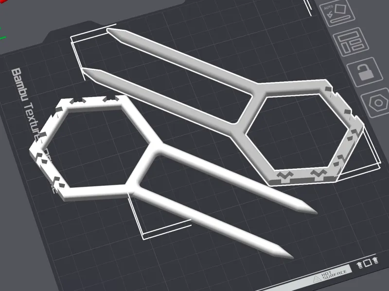 Modular Hexagon Trellis -  Base with longer legs