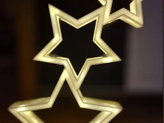 3 Christmas Stars LED / 3 Weihnachtssterne mit LED