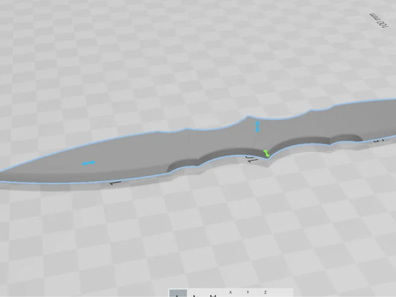 Double Sided Throwing knife V.1