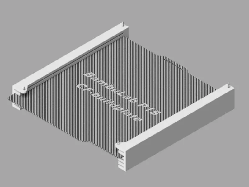 Hanging buildplate holder for P1S