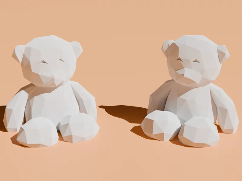 Low Poly Teddy Bear - No Supports!