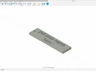 name tag
