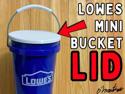 Snap On Lid for Lowe’s Mini Bucket (Slim Fit)