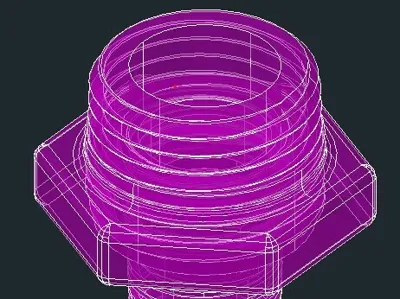 1/2" male to 1/4" male coupling (Waterbox Y)
