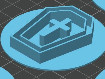 Halloween cookie embosser - Coffin