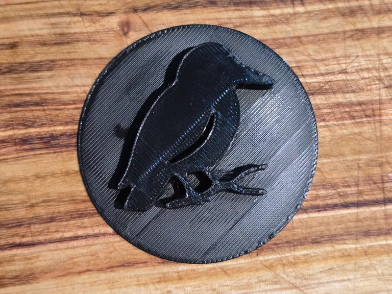 Halloween cookie embosser - bird