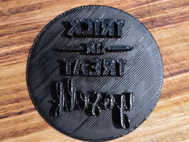 Halloween cookie stamp - trick or treat yoself