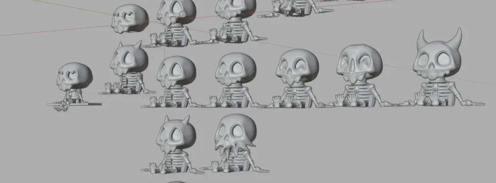 Halloween Skeleton 1.2 - Free 3D Print Model - MakerWorld