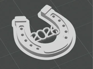 New Year's souvenir: Horseshoe 2026