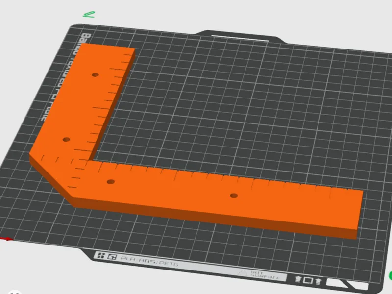 Builder’s Square 90°/45° with Ruler Marks