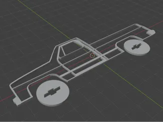 2D model chevy K10