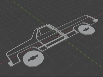 2D model chevy K10