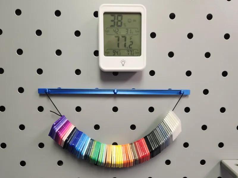 Pegboard Swatch Holder