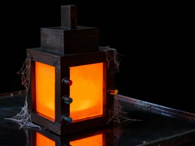 3D Printed Color Adjustable Minecraft Lantern