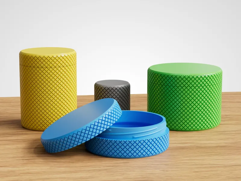 Knurled Containers