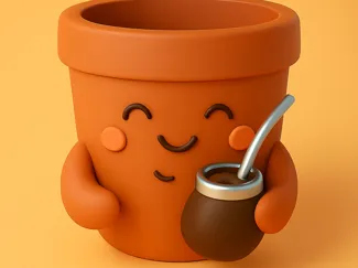maceta con mate