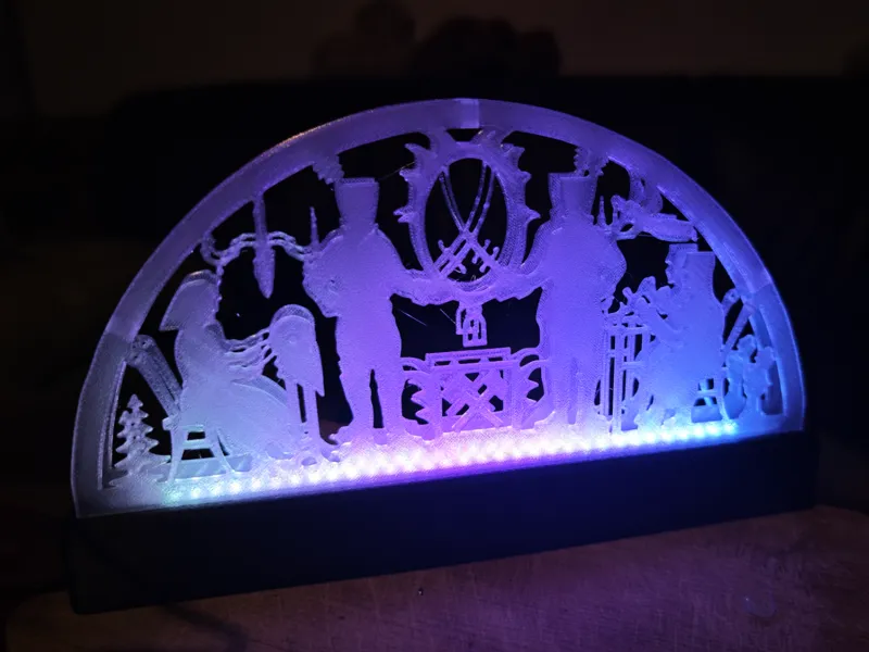 Erzgebirgischer Bergmanns Lichter-Schwibbogen