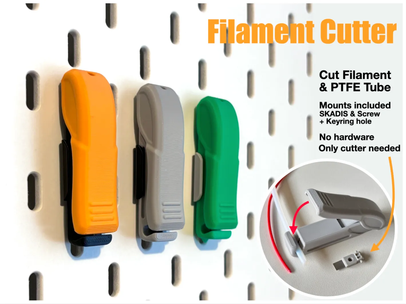 Handy Cutters for Filament and PTFE Tubes
