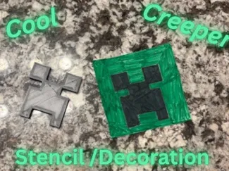 Creeper stencil/decoration
