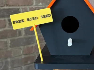 Free Bird Seed Sign