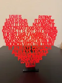 Cœur « L'amour est patient » — photo 1